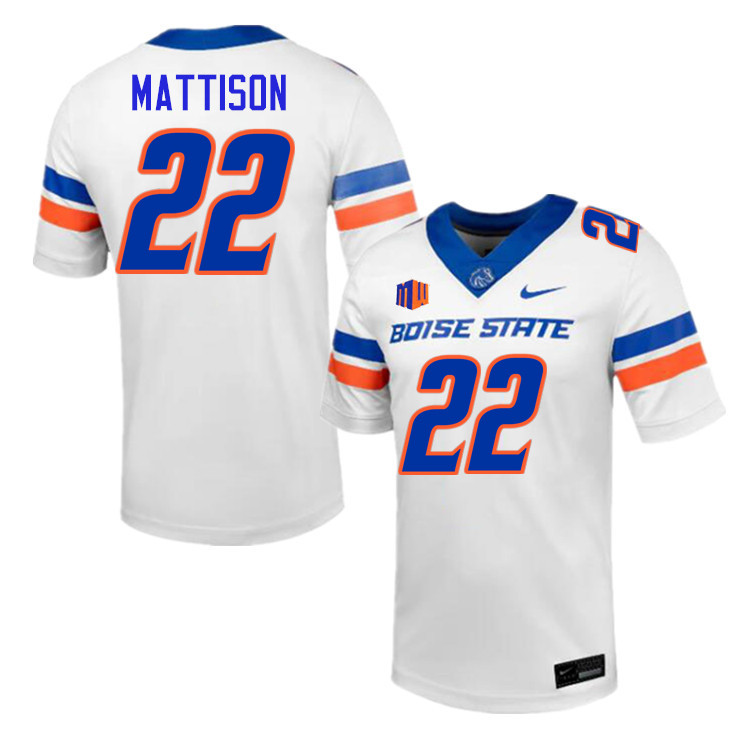 Alexander Mattison Jersey, Boise State Broncos #22 Alexander Mattison Football Jersey College Unifor